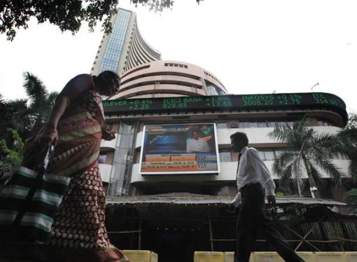 Sensex falls over 100 pts on weak rupee, negative global cues