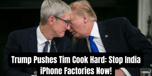 Trump Pushes Tim Cook Hard: Stop India iPhone Factories Now!
