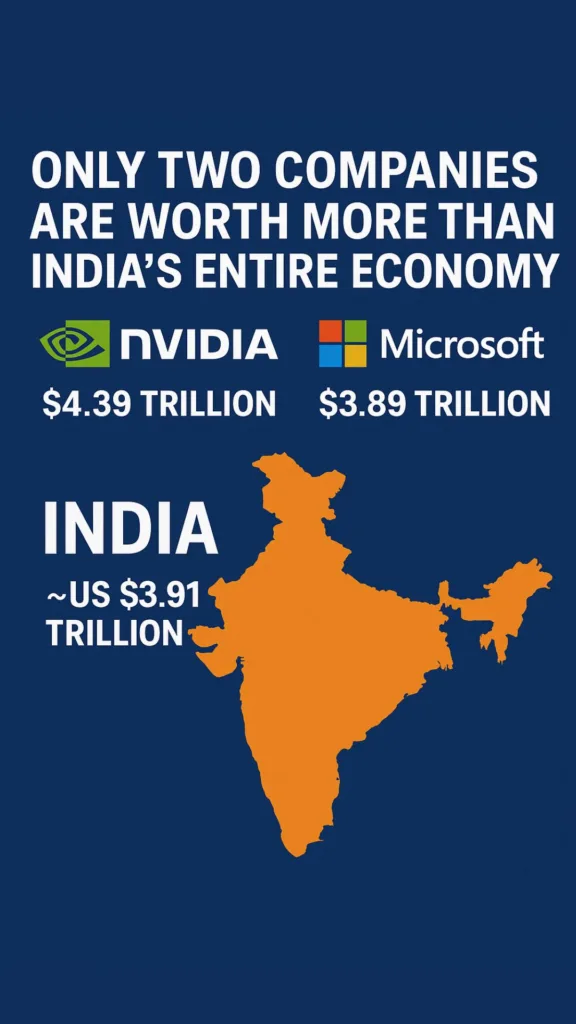 India GDP vs Global Tech Giants