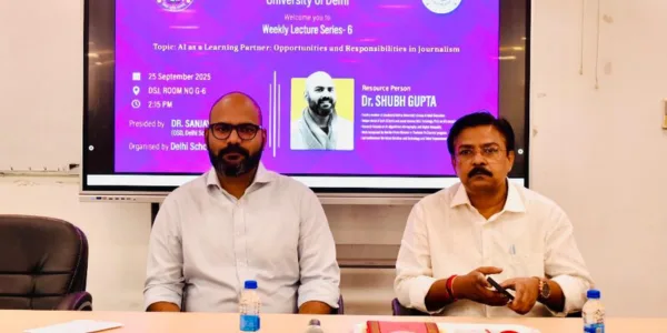 AI in Journalism: JNU’s Dr. Shubh Gupta Calls for Ethical Use at Delhi School of Journalism 3 AI in Journalism: JNU’s Dr. Shubh Gupta Calls for Ethical Use at Delhi School of Journalism