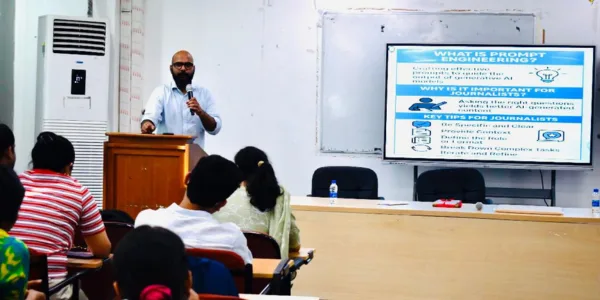 AI in Journalism: JNU’s Dr. Shubh Gupta Calls for Ethical Use at Delhi School of Journalism 2 AI in Journalism: JNU’s Dr. Shubh Gupta Calls for Ethical Use at Delhi School of Journalism