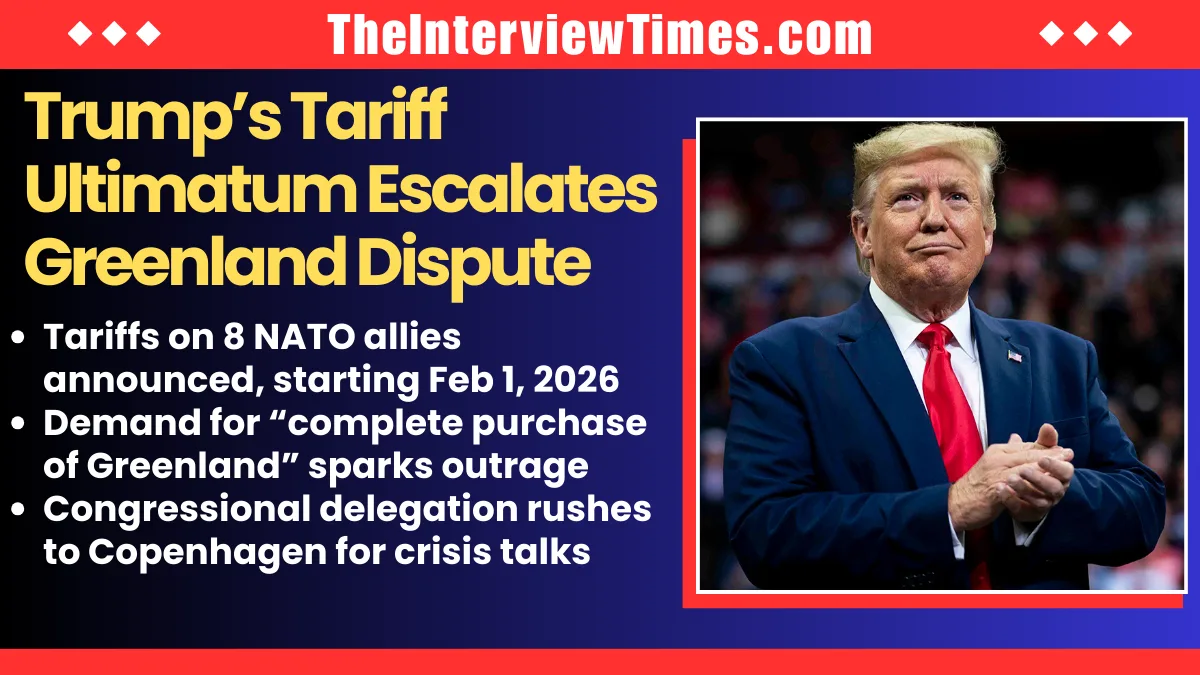 Trump’s Tariff Ultimatum to NATO Allies Escalates Greenland Dispute