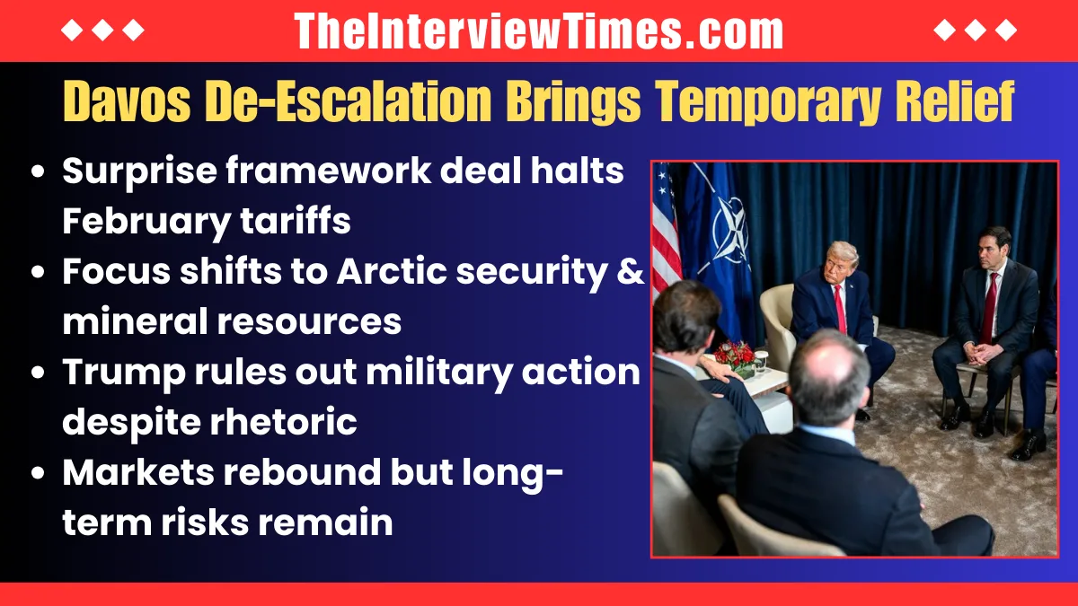 Trump Greenland Push Triggers Market Chaos Before Davos De-Escalation Deal