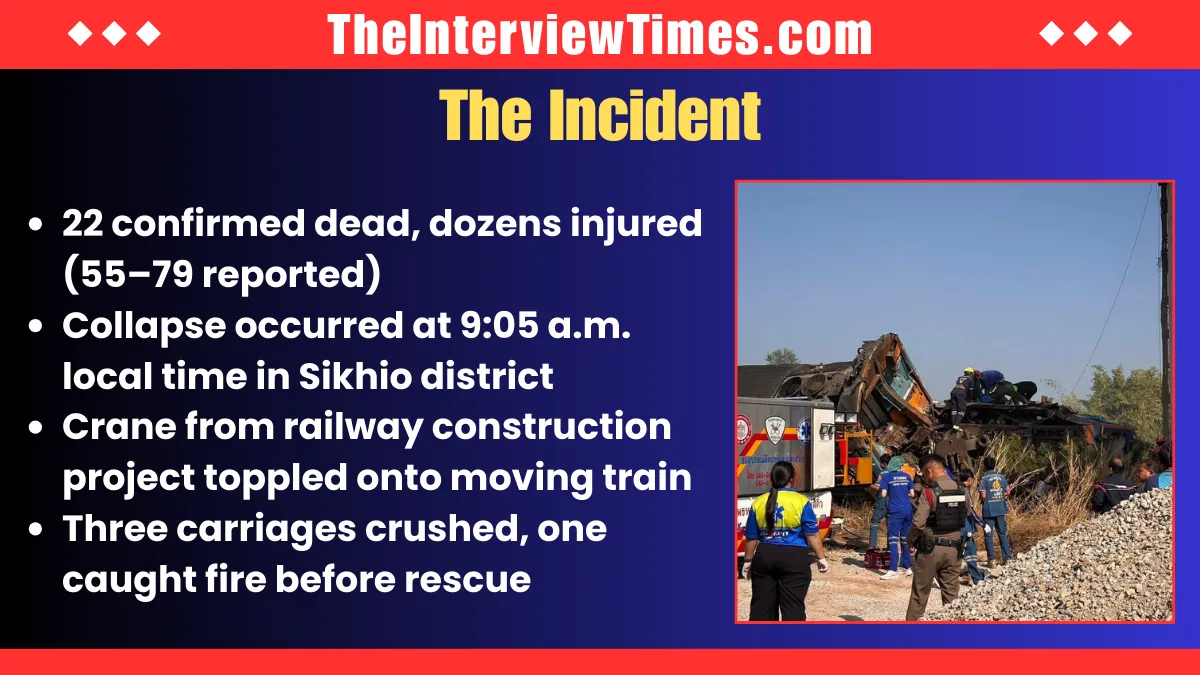 Deadly Crane Collapse Hits Passenger Train in Thailand