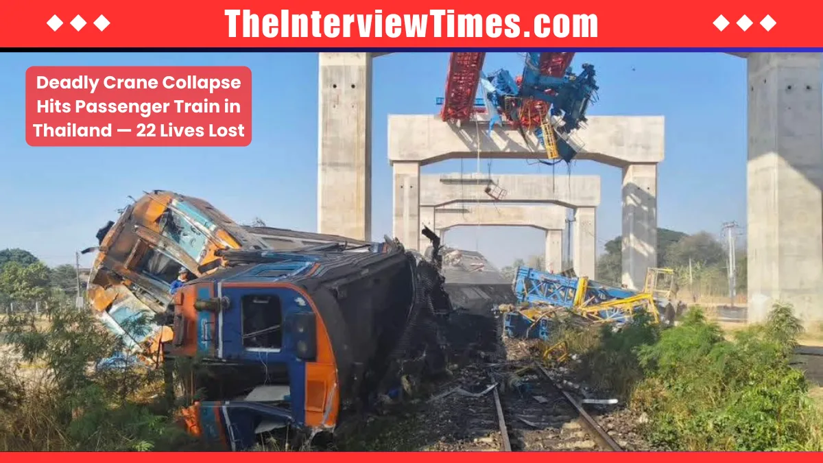 Deadly Crane Collapse Hits Passenger Train in Thailand