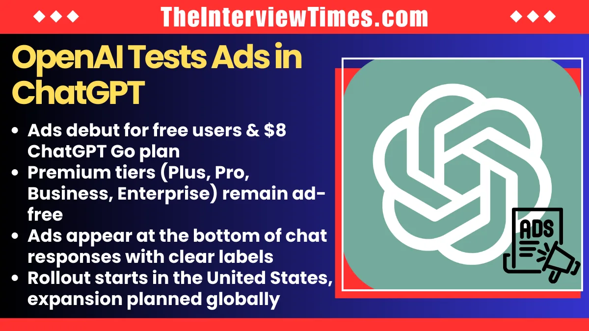 OpenAI Launches ChatGPT Ads Testing Amid $17 Billion Cash Burn and Google Rivalry