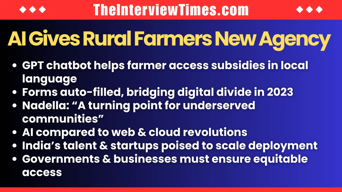 Nadella Spotlights AI's Reach for Indian Farmers at WEF 2026
