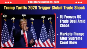 Trump Tariffs 2026 Take Effect at 10%: EU Halts Deal as Markets Tumble Worldwide