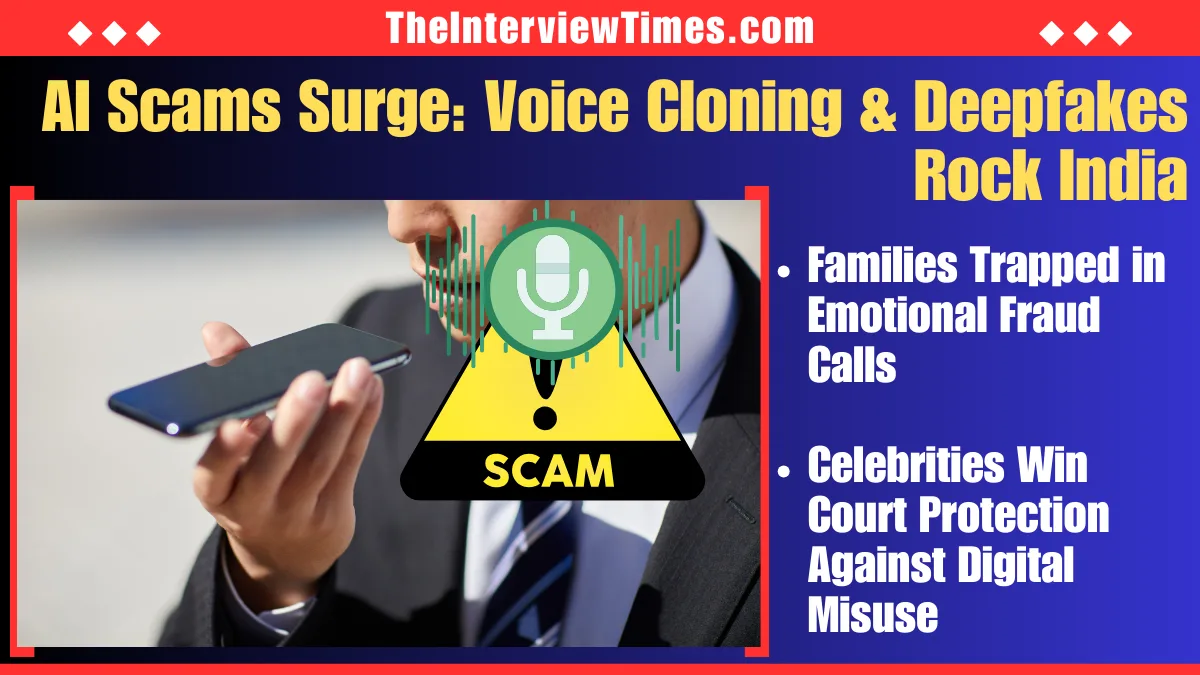 TheInterviewTimes.com Home Page 4 AI Voice Cloning and Deepfake Scams Surge in India Amid New Strict Regulations