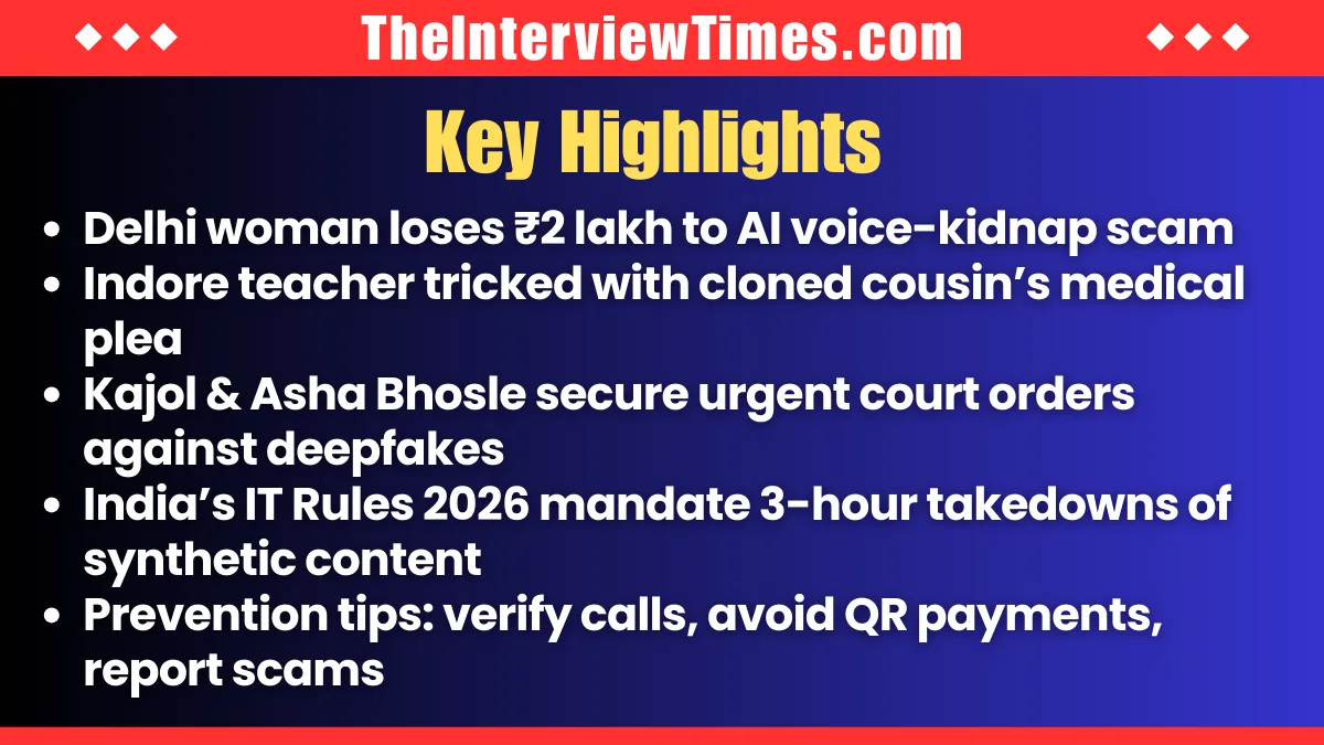 AI Voice Cloning and Deepfake Scams Surge in India Amid New Strict Regulations 2 AI Voice Cloning and Deepfake Scams Surge in India Amid New Strict Regulations