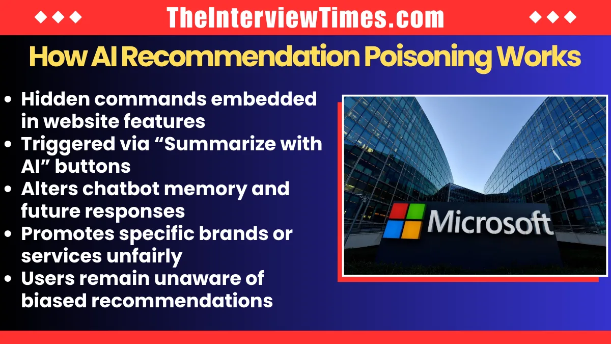 Microsoft Uncovers AI Recommendation Poisoning Targeting Chatbots for Profit