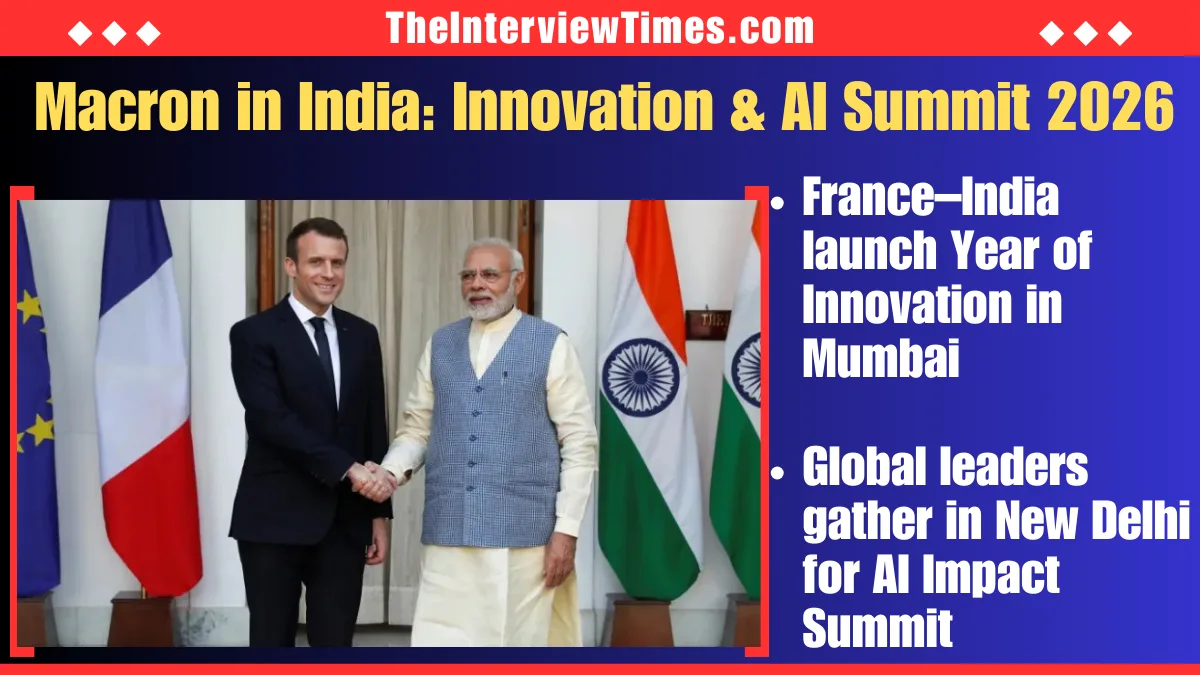 Macron Arrives in India for Strategic Talks and Global AI Impact Summit 2026