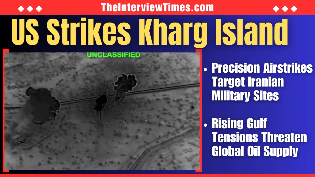 US Strikes Kharg Island: Precision Airstrikes Hit Iran Military Sites Amid Rising Gulf Tensions