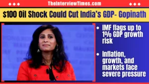 Gita Gopinath Flags 1% GDP Risk for India as Oil Surges Past $100 Amid West Asia Conflict