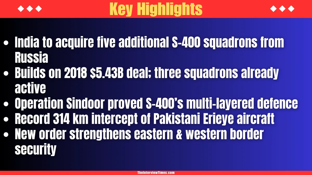 India Accelerates S-400 Purchase: Five New Squadrons After Operation Sindoor Triumph 2 India Accelerates S-400 Purchase: Five New Squadrons After Operation Sindoor Triumph