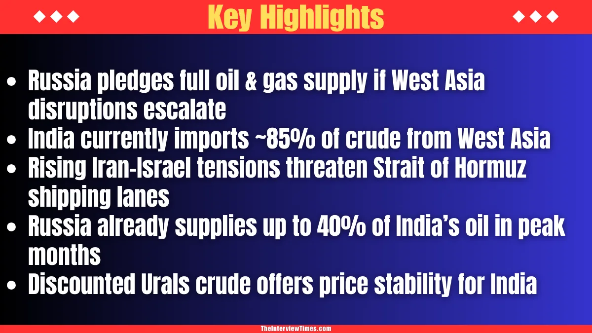 India Energy Security Boost: Russia Vows Uninterrupted Oil and Gas Supply Amid West Asia Crisis 2 Russia Commits to Bolstering India's Energy Security Amid Surging West Asia Tensions