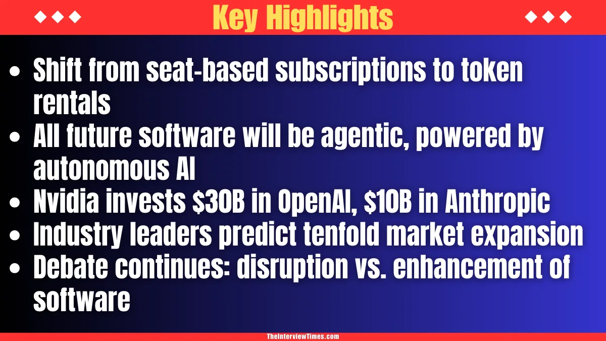 Nvidia CEO Jensen Huang Says AI Agents Will Replace Seat-Based Software Models