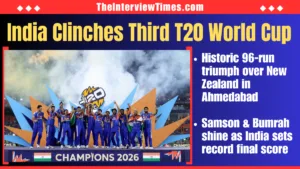India Wins Third T20 World Cup: Dominates New Zealand by 96 Runs in Historic Ahmedabad Final