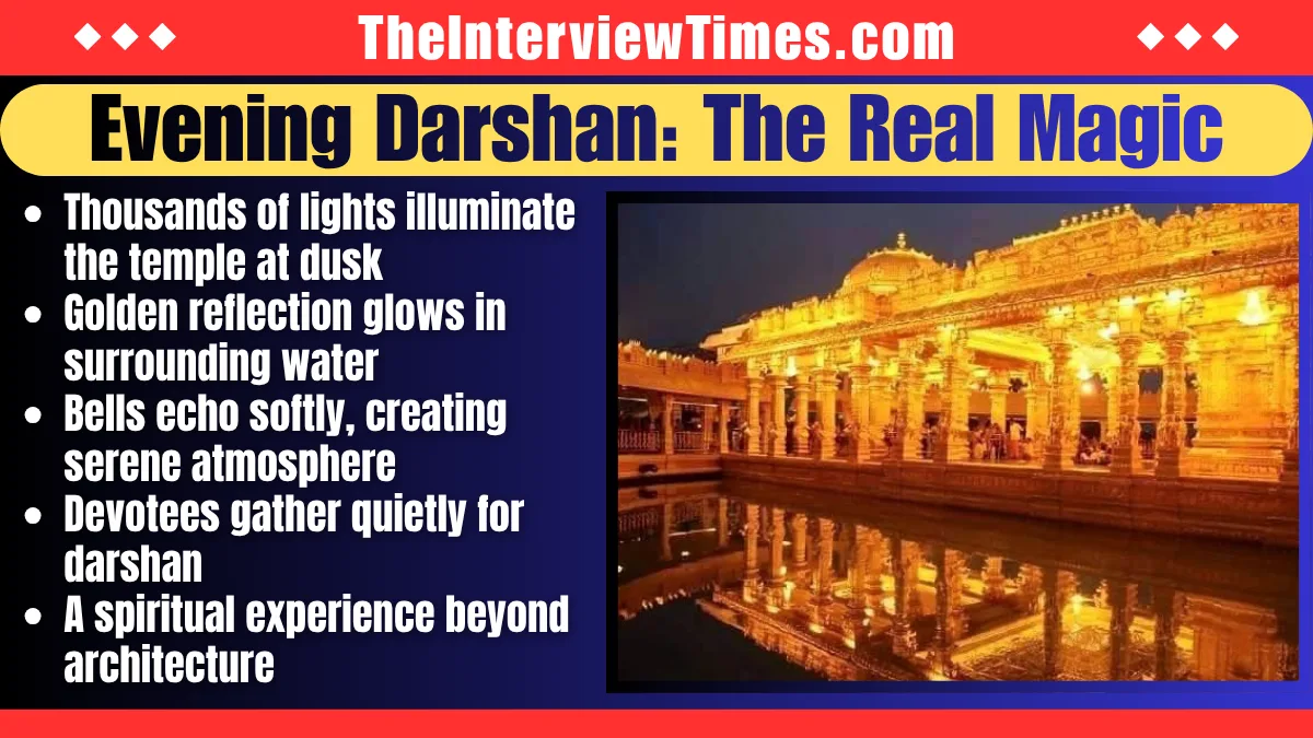 Sri Lakshmi Narayani Golden Temple illuminated during evening darshan in Vellore Tamil Nadu