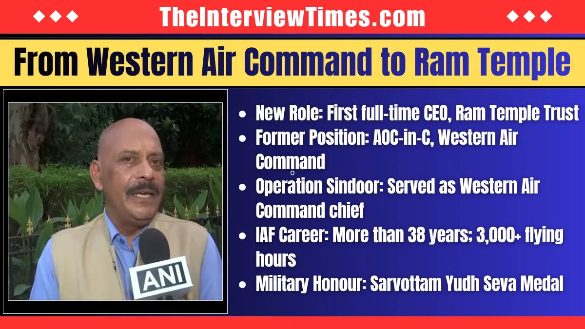 From Operation Sindoor to Ram Temple: Why Air Marshal Jeetendra Mishra Is Now CEO 2 From Operation Sindoor to Ram Temple: Why Air Marshal Jeetendra Mishra Is Now CEO